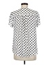 41Hawthorn 100% Polyester Polka Dots Ivory Short Sleeve Blouse Size M - photo 2