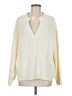 American Eagle Outfitters 100% Polyester Ivory Long Sleeve Top Size M - photo 1