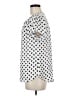 41Hawthorn 100% Polyester Polka Dots Ivory Short Sleeve Blouse Size M - photo 5