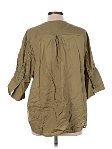 J.Crew 3/4 Sleeve Button-Down Shirt (view 2)