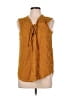 Maeve Gold Sleeveless Blouse Size 10 - photo 1