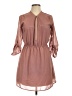 J for Justify 100% Polyester Brown Casual Dress Size L - photo 1