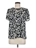 Daniel Rainn 100% Polyester Black Short Sleeve Blouse Size M - photo 1