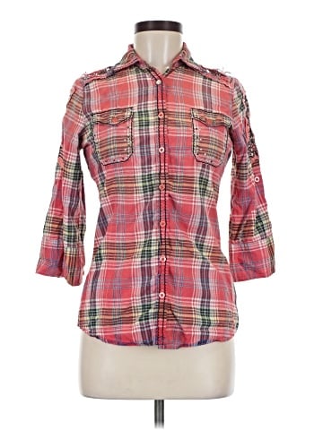 Roar 3/4 Sleeve Button-Down Shirt (view 1)