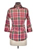 Roar 100% Cotton Plaid Red 3/4 Sleeve Button-Down Shirt Size M - photo 2