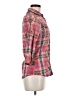 Roar 100% Cotton Plaid Red 3/4 Sleeve Button-Down Shirt Size M - photo 4