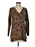 Chico's Animal Print Brown Pullover Sweater Size S - photo 1