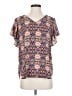 Ann Taylor LOFT 100% Polyester Purple Short Sleeve Blouse Size S - photo 1
