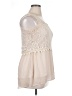 Studio Y 100% Polyester Ivory Sleeveless Blouse Size XL - photo 4