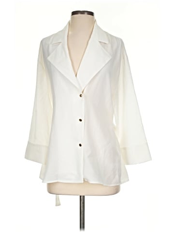 Zara 3/4 Sleeve Button-Down Shirt (view 1)