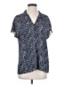Banana Republic 100% Polyester Blue Short Sleeve Blouse Size S - photo 1