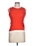 Zara 100% Cotton Orange Sleeveless Top Size L - photo 1
