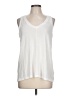 Caslon White Sleeveless T-Shirt Size L - photo 1