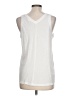 Caslon White Sleeveless T-Shirt Size L - photo 2