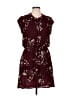 DR2 100% Polyester Floral Burgundy Casual Dress Size L - photo 1