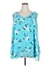Lane Bryant 100% Polyester Teal Sleeveless Blouse Size 22 - photo 1