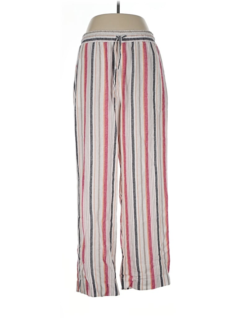 Pre-owned Rafaella Linen Pants In Pink