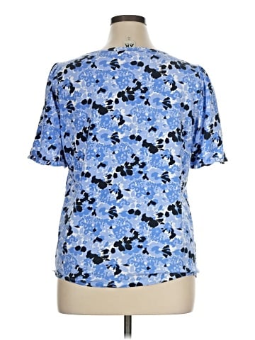 AK Anne Klein Short Sleeve Blouse (view 2)