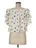 Soprano White Short Sleeve Blouse Size M - photo 1