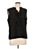 Nine West 100% Polyester Black Sleeveless Blouse Size L - photo 1