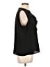 Nine West 100% Polyester Black Sleeveless Blouse Size L - photo 4