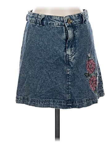 Blue Rain Denim Skirt (view 1)