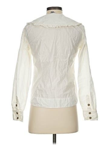 Ganni Long Sleeve Blouse (view 2)