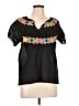 Express Black Short Sleeve Blouse Size L (estimated) - photo 1