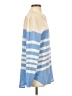 Equipment 100% Silk Color Block Blue Long Sleeve Silk Top Size S - photo 4
