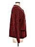 Liz Baker 100% Acrylic Houndstooth Red Jacket Size L - photo 4