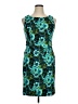 Evan Picone Print Teal Cocktail Dress Size 14 - photo 1