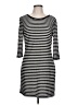 Express Stripes Black Casual Dress Size L - photo 1