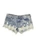 Almost Famous Hearts Blue Denim Shorts Size 7 - photo 1