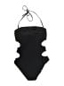 Soluna Solid Black One Piece Swimsuit Size S - photo 2