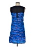 Influence 100% Polyester Graphic Blue Cocktail Dress Size 8 - photo 2