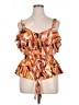 Sweet Rain Orange Sleeveless Blouse Size XL - photo 1