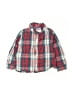Matt's Scooter 100% Cotton Plaid Red Long Sleeve Button-Down Shirt Size 2T - photo 1