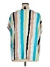 Worthington Stripes Teal Short Sleeve Blouse Size 1X - photo 2