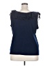 Chaps 100% Cotton Blue Sleeveless Blouse Size 3X - photo 2