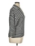 Ann Taylor Factory 100% Cotton Stripes Silver Pullover Sweater Size XL - photo 4