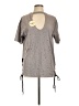 Hayden 100% Cotton Stars Gray Short Sleeve Top Size L - photo 1