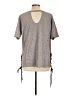 Hayden 100% Cotton Stars Gray Short Sleeve Top Size L - photo 2