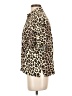 Alexander Jordan 100% Rayon Animal Print Brown Short Sleeve Blouse Size S - photo 5