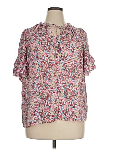 Max Studio Short Sleeve Blouse (view 1)