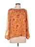 Daniel Rainn 100% Polyester Orange Long Sleeve Blouse Size L - photo 1