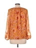 Daniel Rainn 100% Polyester Orange Long Sleeve Blouse Size L - photo 2