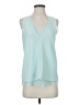 Cooper & Ella 100% Polyester Teal Sleeveless Blouse Size XS (0) - photo 1
