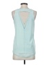 Cooper & Ella 100% Polyester Teal Sleeveless Blouse Size XS (0) - photo 2