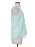 Cooper & Ella 100% Polyester Teal Sleeveless Blouse Size XS (0) - photo 4