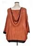 Umgee Houndstooth Orange Poncho Size XL - photo 2